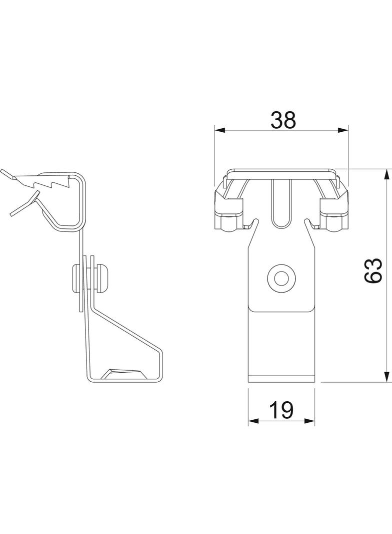 BCTR 4-8 M6, Klamra nośna
