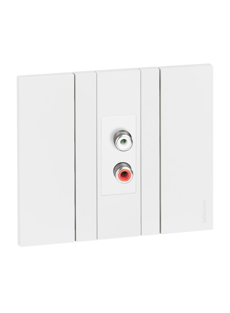 Living Now - Gniazdo Rca - 1 Moduł - Biel Bticino KW4269R LEGRAND