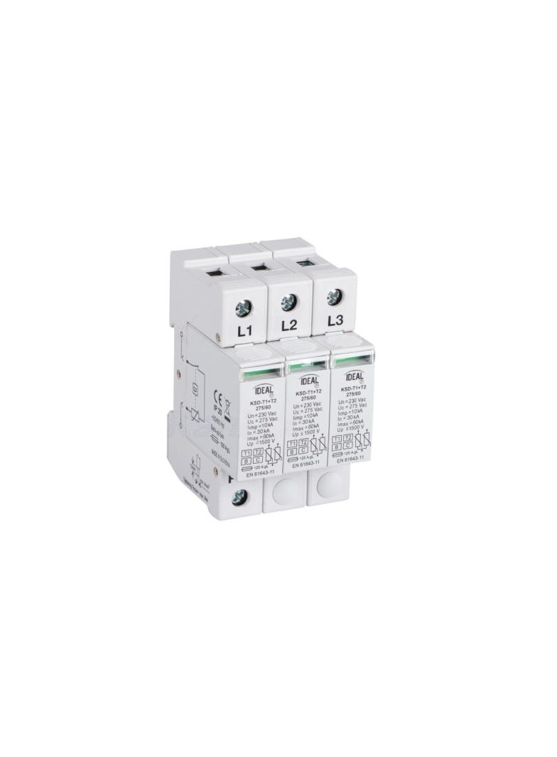 KSD-T1+T2 275/180 3P  Ogranicznik przepięć