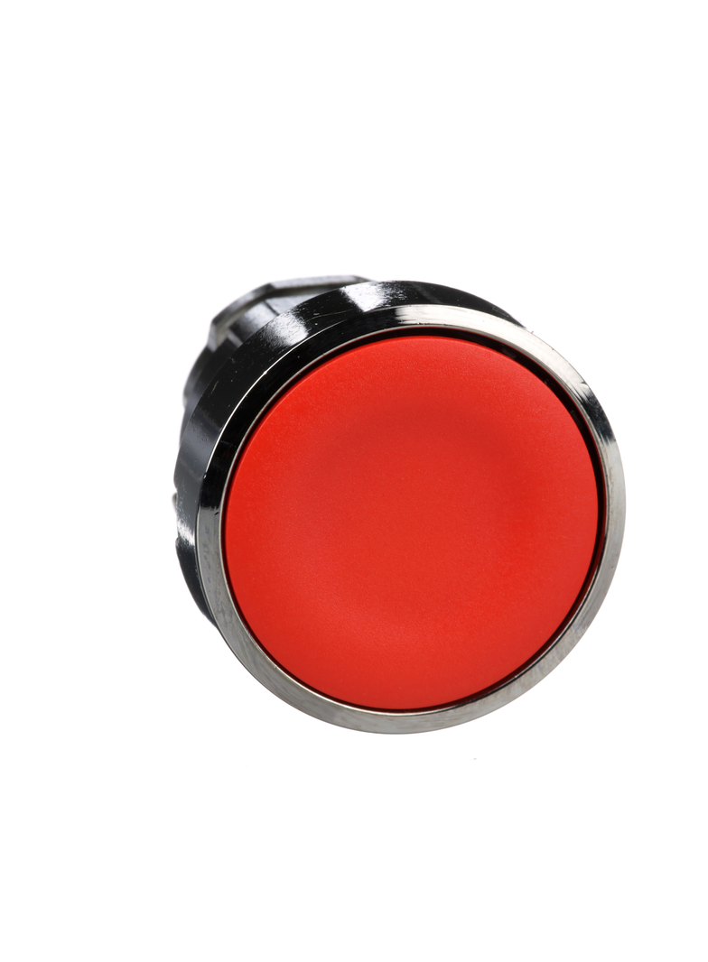 Harmony XB4 Główka przycisku płaskiego metalowego, czerwona bez oznaczenia
