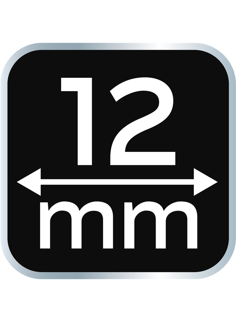 Dłuta 6, 12, 18, 24, zestaw 4 szt. Uchwyt dwukomponentowy. Pakowane w etui