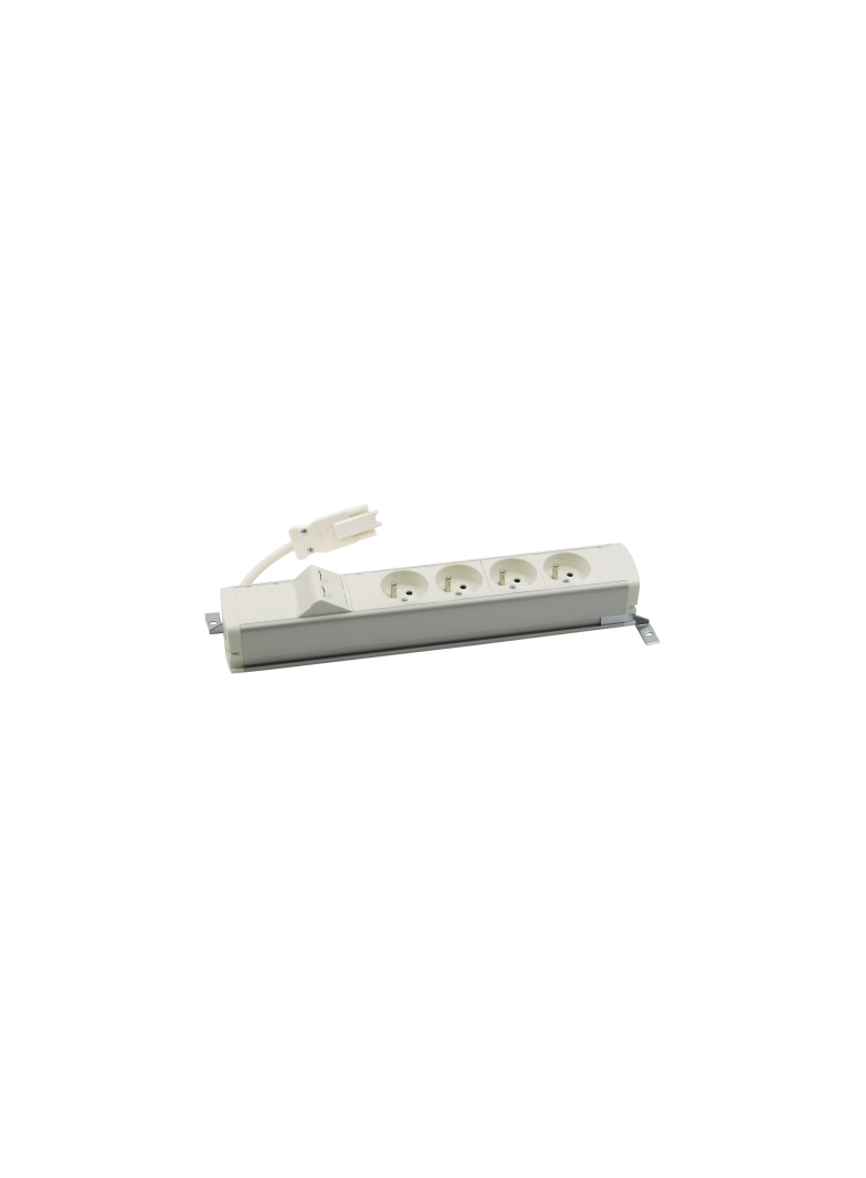 "Simon 480 TS48-110E400K0-30 Listwa standardowa 4 gn. typ E i płytka 2xRJ45 keystone