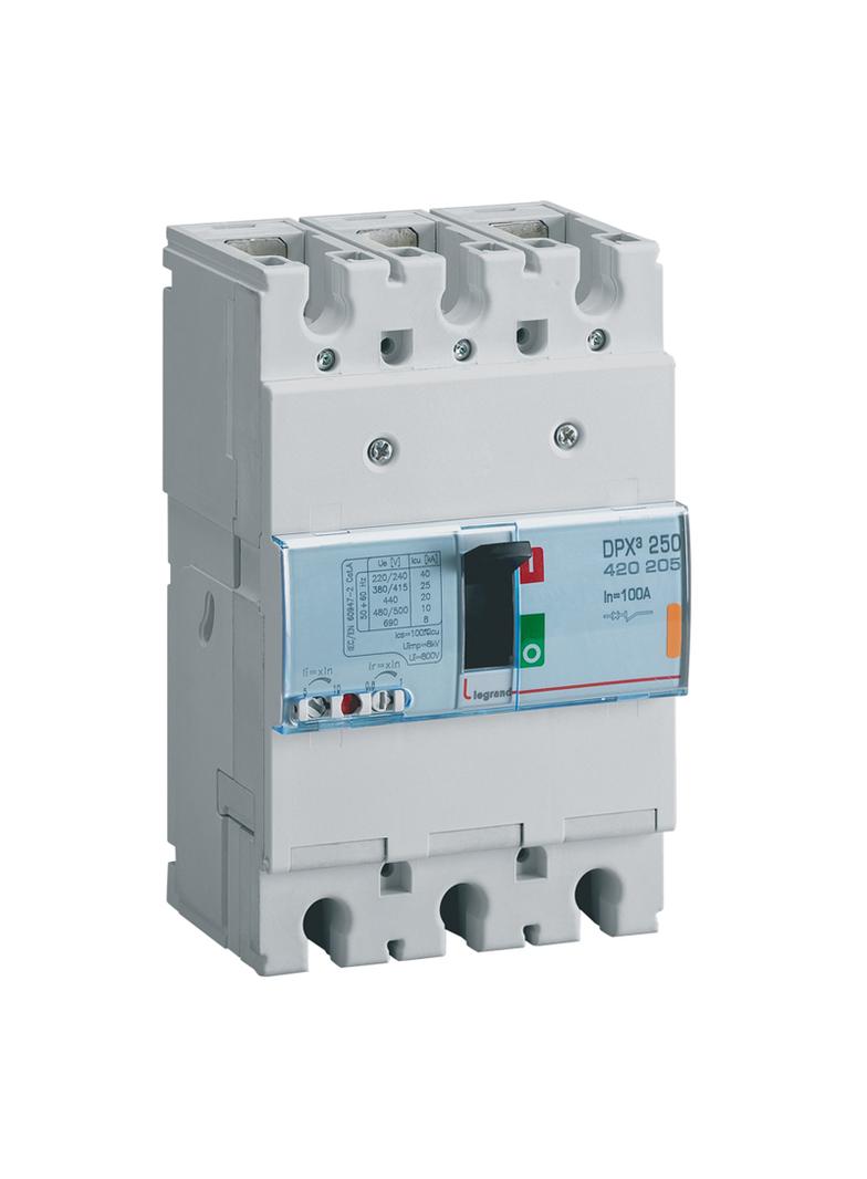 Wyłącznik DPX3 250 3P 100A 25Ka 420205 LEGRAND