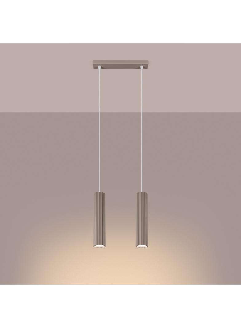 SOLLUX Lampa wisząca KARBON 2 taupe ; SL.1773