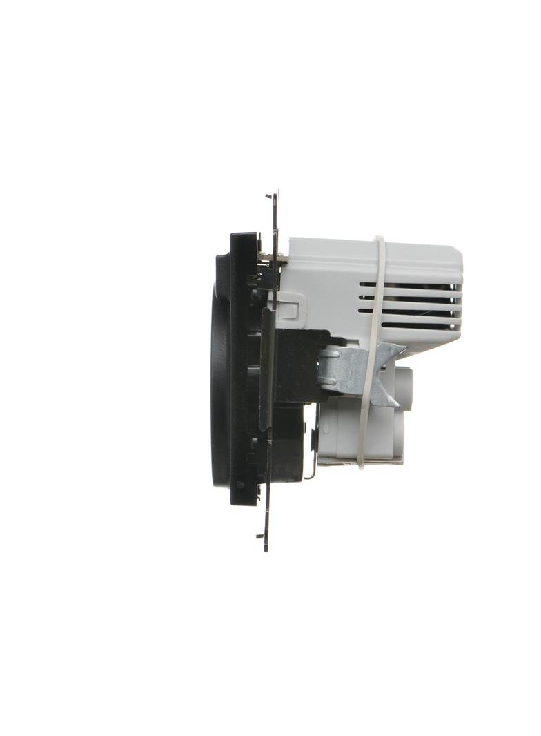 Simon 55 Gniazdo schuko ze zintegrowaną ładowarką 2xUSBA Czarny mat TGSZ1ZUSB2AA.01/149 KONTAKT