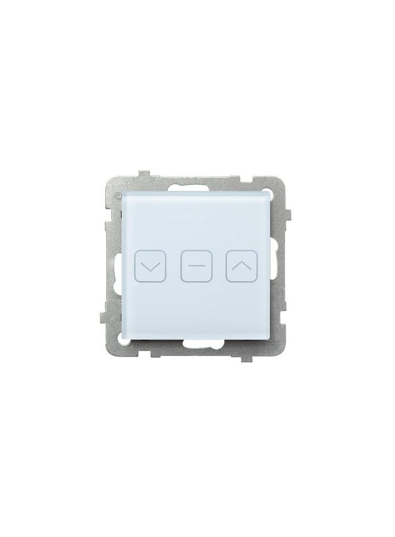 SONATA TOUCH Łącznik dotykowy żaluzjowy z podświetleniem - kolor białe szkło