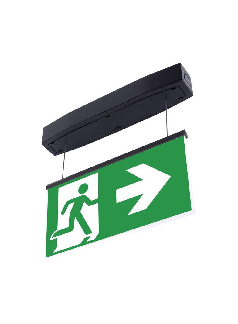 Oprawa sieciowo-awaryjna natynkowa SUPREMA LED D-std SA 3H CT IP54 NT-S [BLK] / 94671 230V