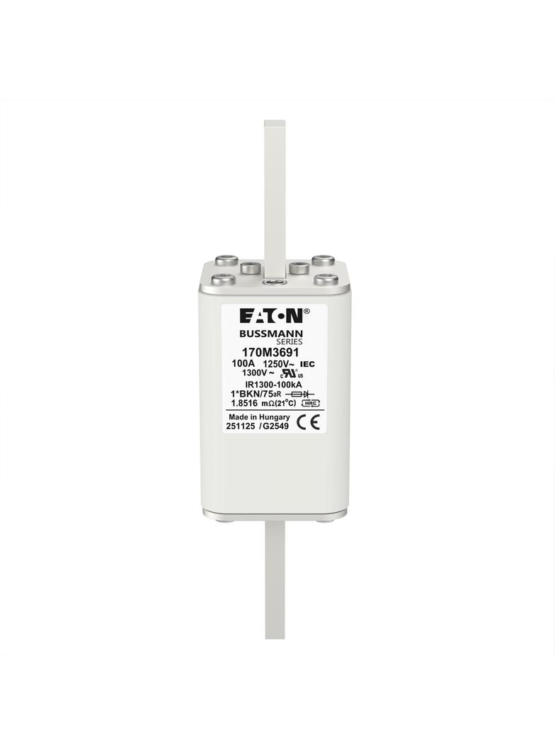 FUSE 100A 1250V 1*FU/115 AR CU Wkładka szybka 100A AC 1250V rozmiar 1 45x45x156 mm a 170M3691 EATON