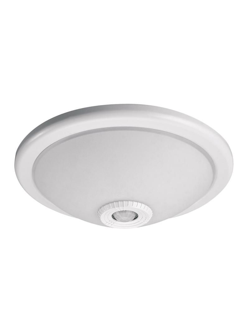 PLAFONIERA VIZELA Z CZUJNIKIEM RUCHU, KORPUS BIAŁY, KLOSZ SZKLANY PÓŁPRZEŹROCZYSTY 230VAC, MAX. 2X40