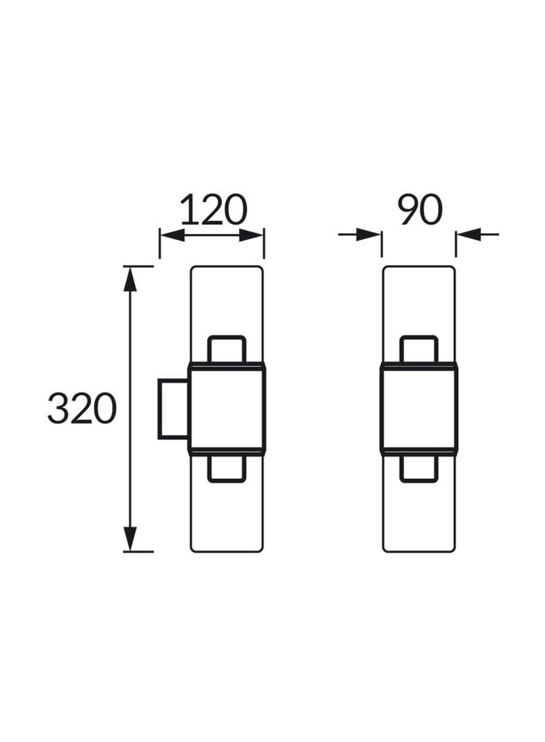 Oprawa hermetyczna BERYL 2xE27 C BLACK