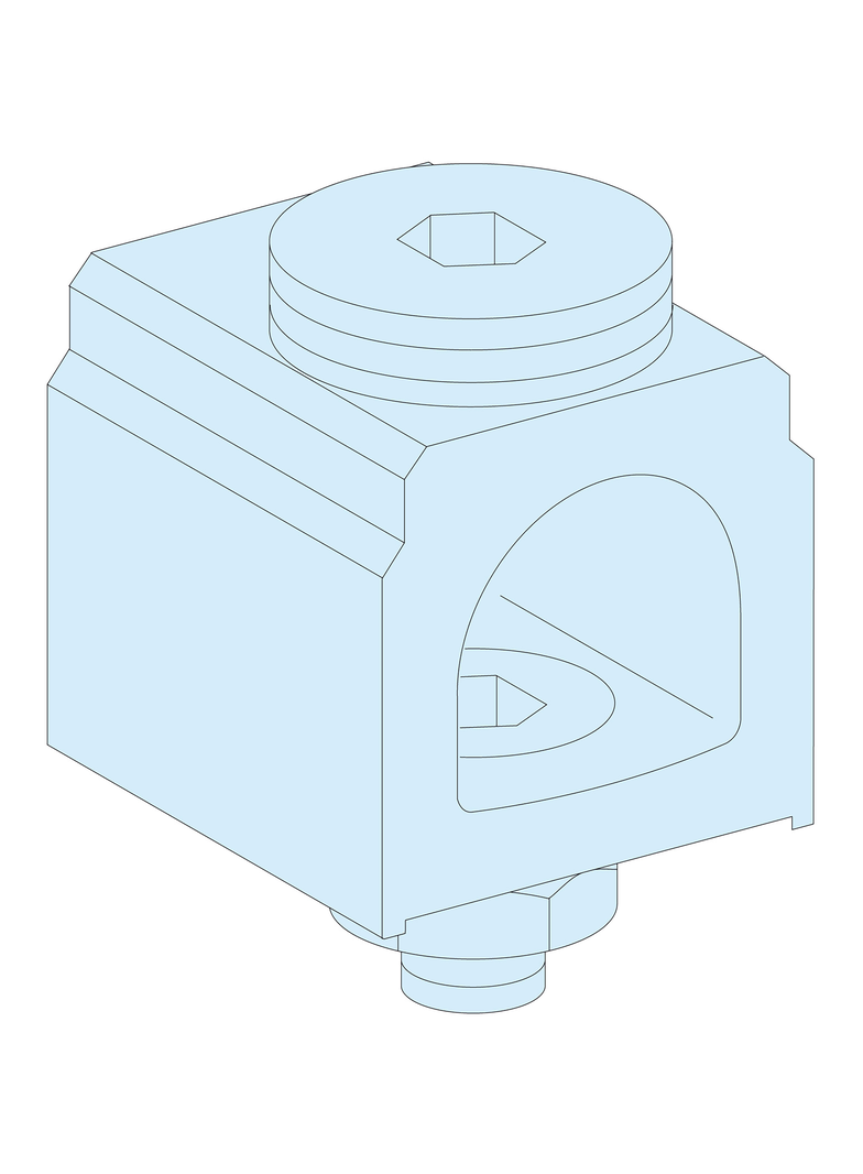 Rozdzielnice PrismaSet, złącza 4 sztuk 300mm2 400A