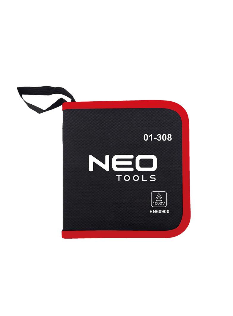 Końcówki wkrętakowe z uchwytem zestaw dla elektryka 1000V 12szt. NEO TOOLS GTX 01-308 GTX Poland