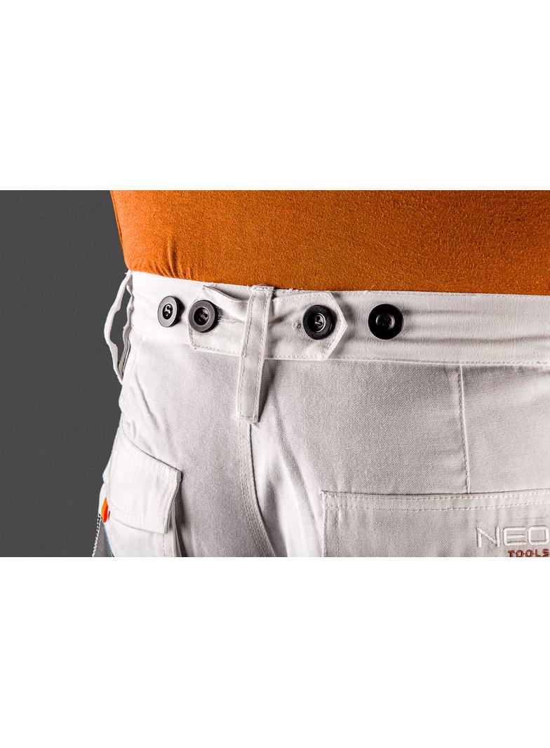 Spodnie robocze, białe, rozmiar M/50