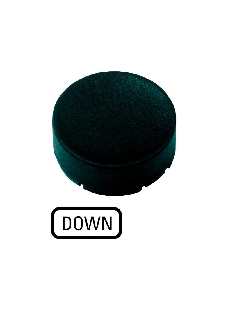 M22-XDH-S-GB4 Soczewka do przycisku wystającego 22mm płaska czarna z opisem /DOWN/ 218245 EATON