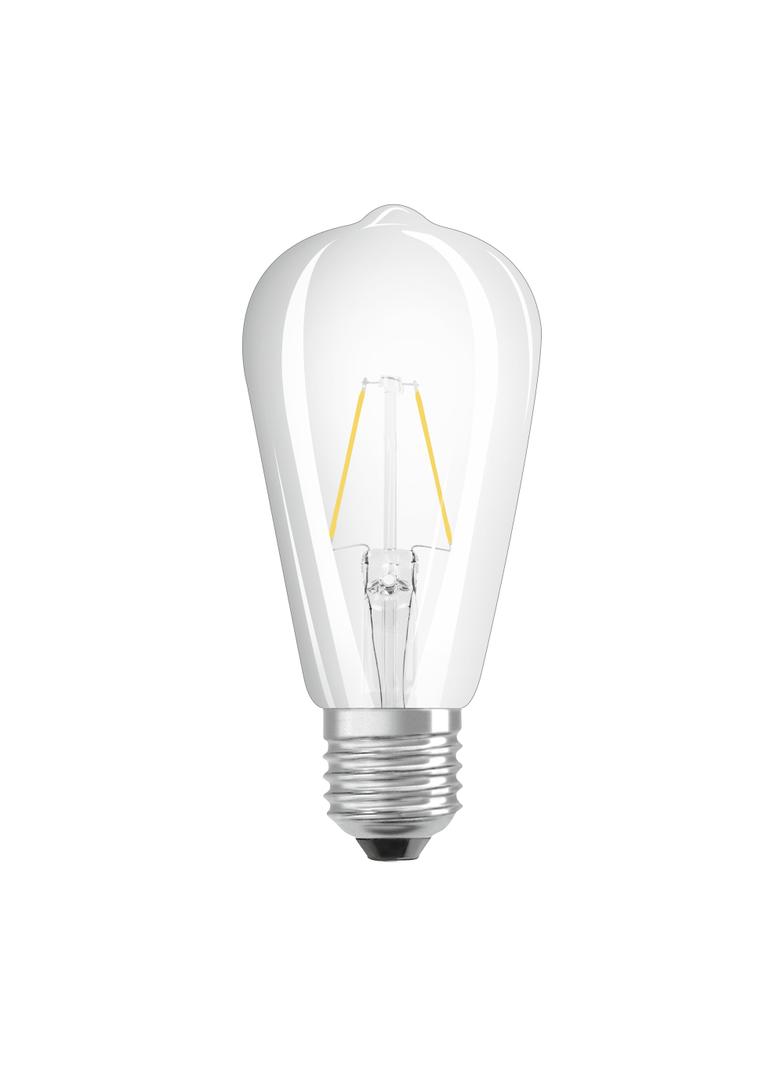 Lampa LED, klasyczny kształt bańki Edison 3W 827 230V szkło przezroczyste E27