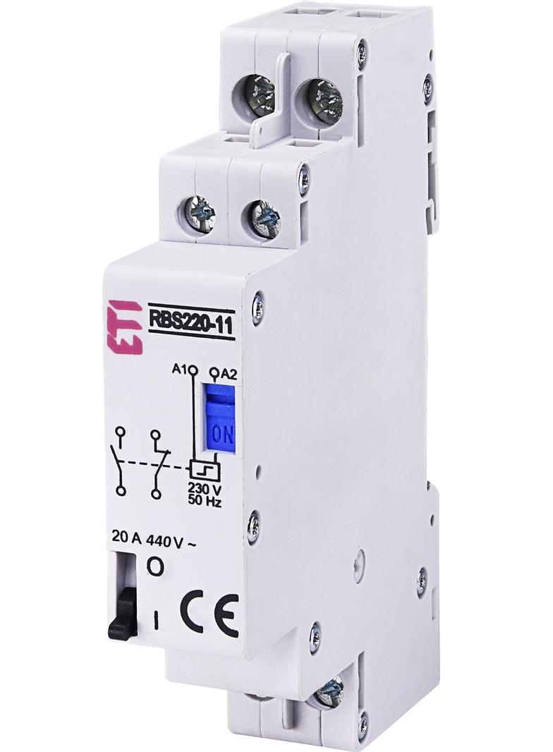 Stycznik bistabilny 20A 2P 1Z 1R 1M RBS220-11-230V AC 002464106 ETI