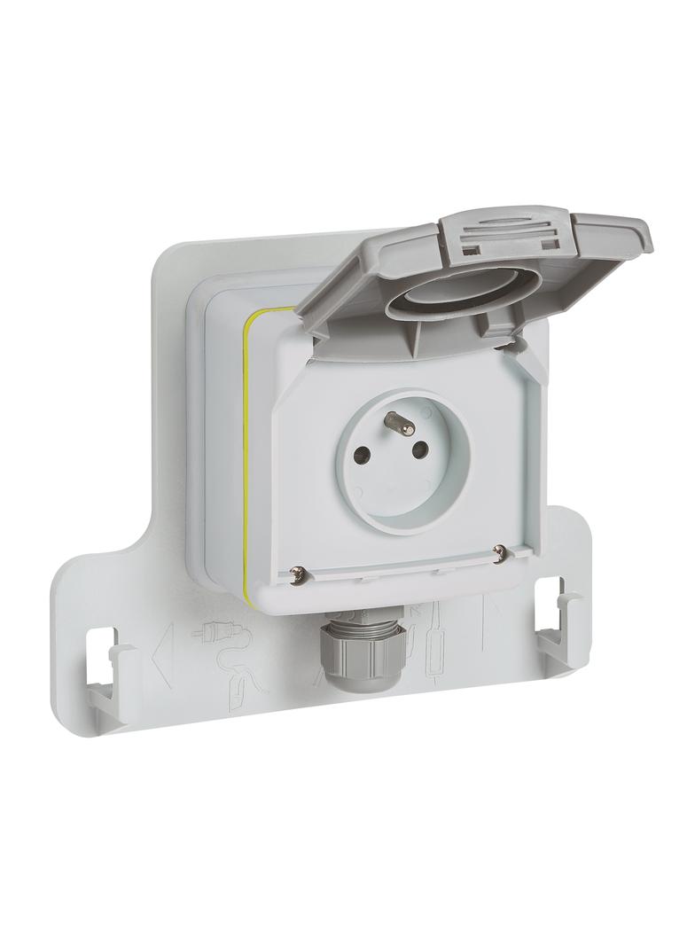 Green:Gniazdo 2P+Z Plexo 090471 LEGRAND