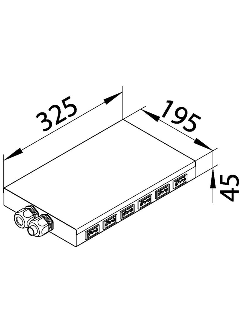 tehalit.SPW Rozdzielacz podłogowy płaski Wago 12 gniazd białych SPWA129010 HAGER