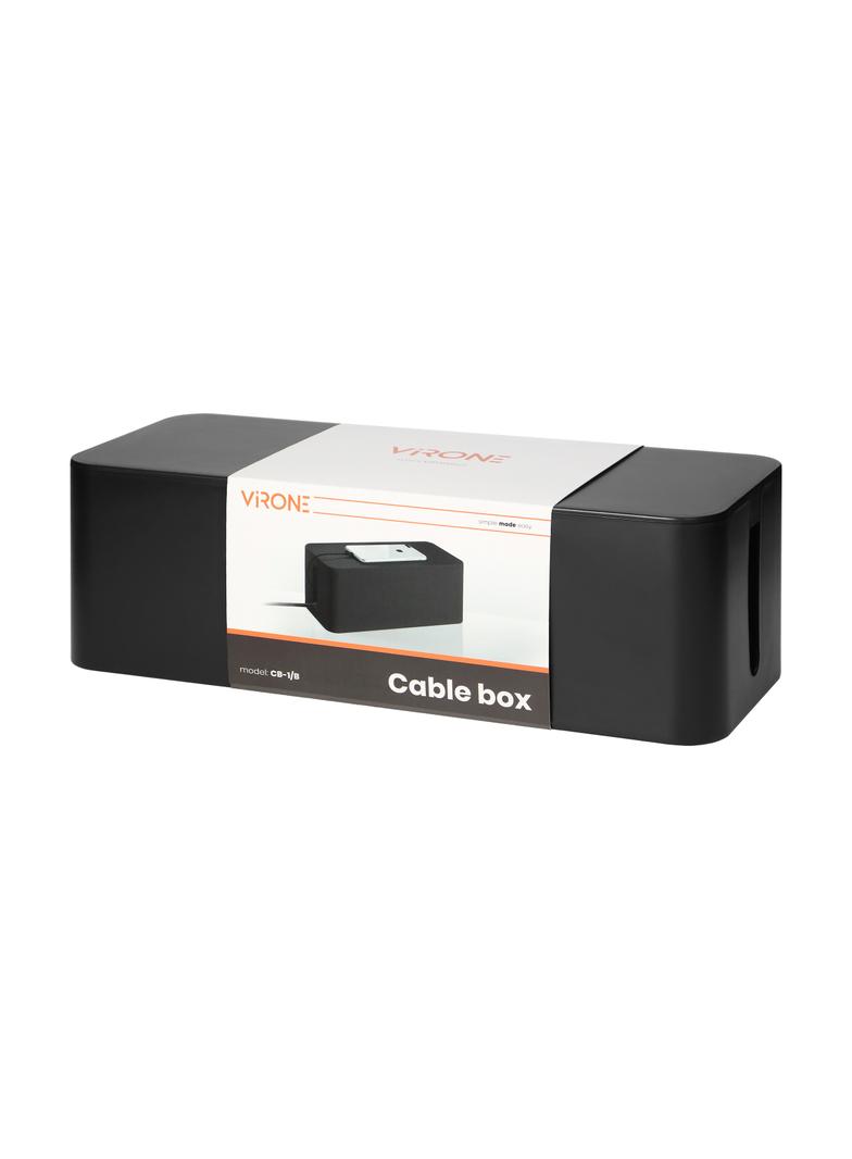 Organizer do kabli - cable box L, czarny CB-1/B ORNO