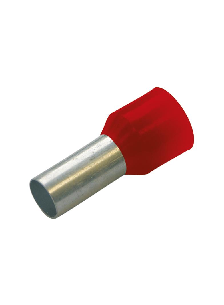 HTI  - 1/8 końc. tulejkowa  izol. czerwone
