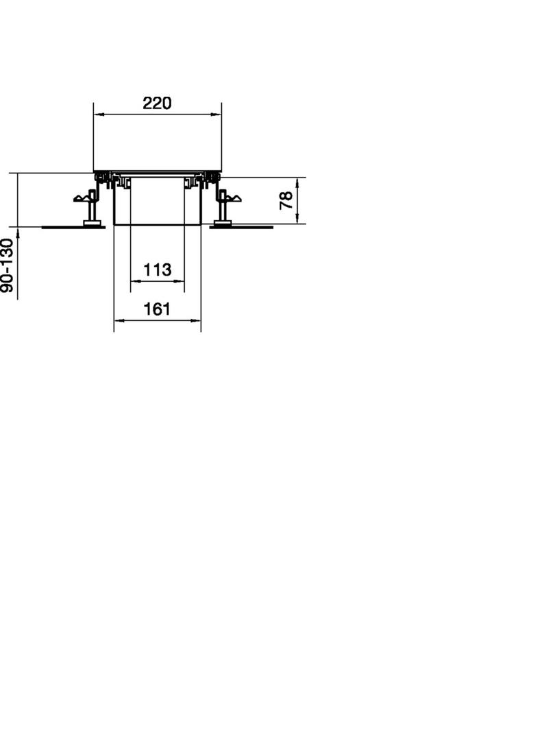 tehalit.BK Kanał współpoziomy wanna stalowa BKWD 200x(90-130)mm stal BKWD200090 HAGER