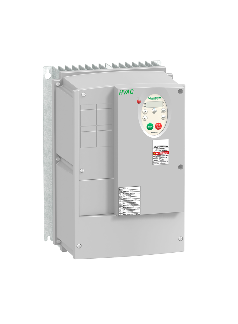 Przemiennik częstotliwości ATV212 3 fazowe 380/480VAC 50/60Hz 7.5kW 16A IP55 ATV212WU75N4