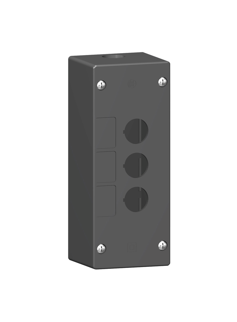 Harmony XALG Pusta kaseta sterująca 3 otwory O22 czarna plastikowa