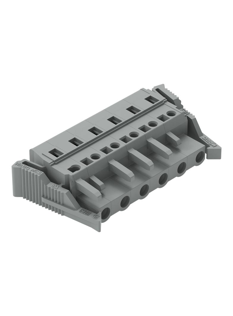 MCS-MIDI Classic gniazdo 6-bieg. szare raster 7,5 mm /25szt./ WAGO