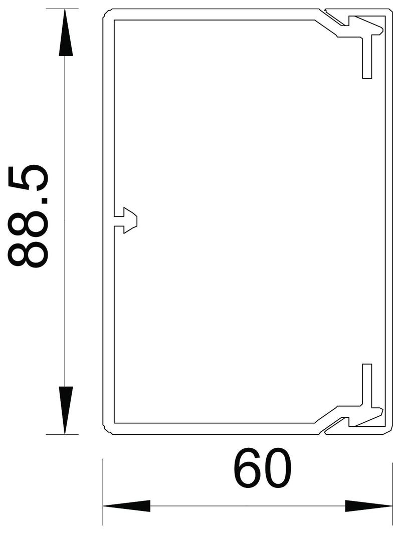 WDK 60090 KANAŁ ŚCIENNY I SUFITOWY 60X90X2000