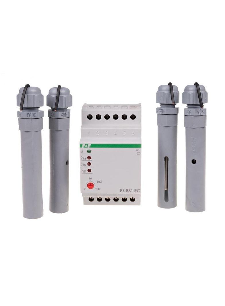 Przekaźnik kontroli poziomu cieczy PZ-831 RC B montaz na szynie DIN,styk: 3x1Z 230V PZ-831RC-B F&F