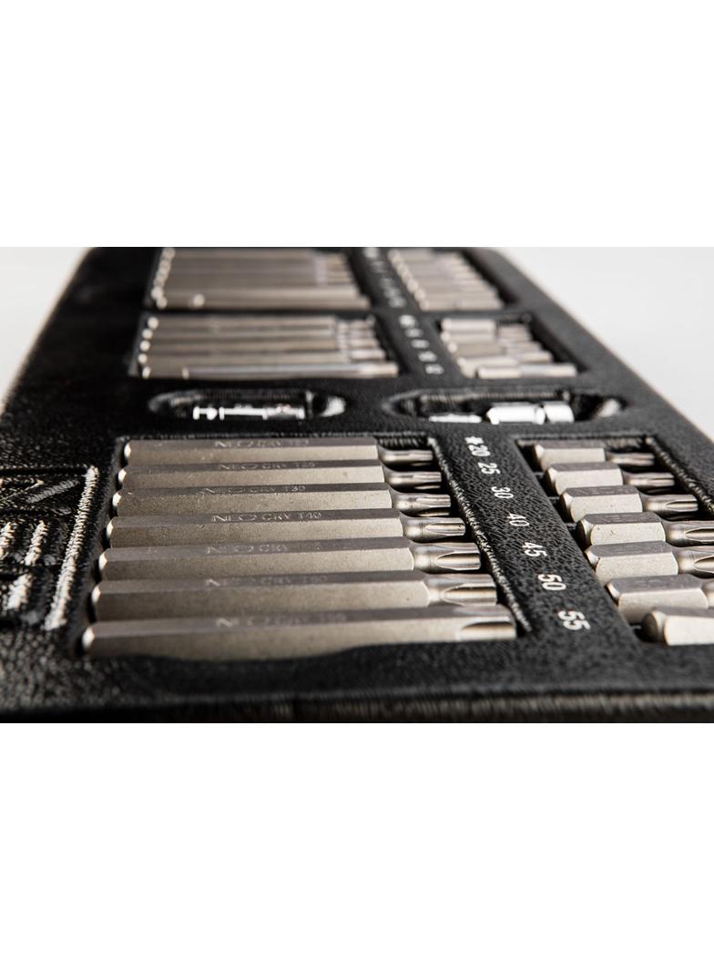 Końcówki wkrętakowe 30-75 mm, zestaw 40 szt., wkładka