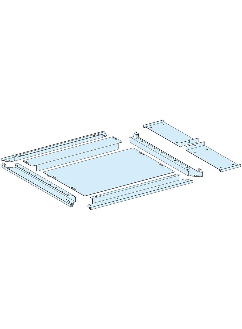 Rozdzielnice PrismaSet płyta dławicowa dwuczęściowa IP30 650+150x 600mm LVS08697 Schneider