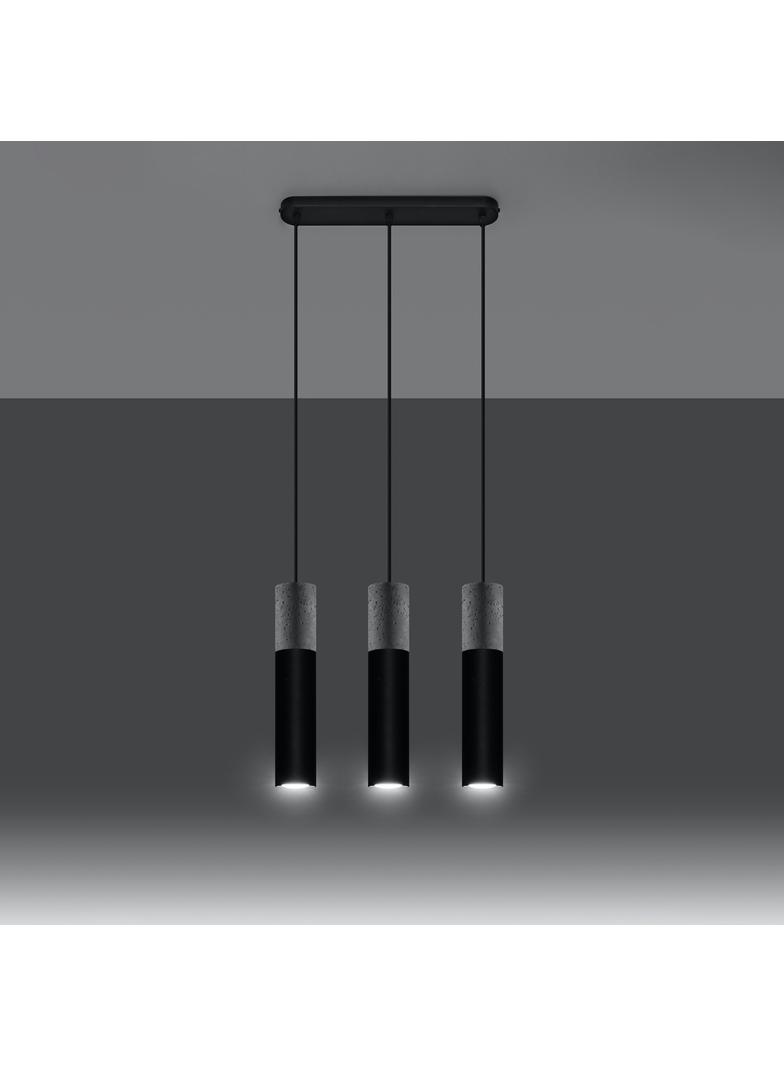 Lampa wisząca BORGIO 3L czarny