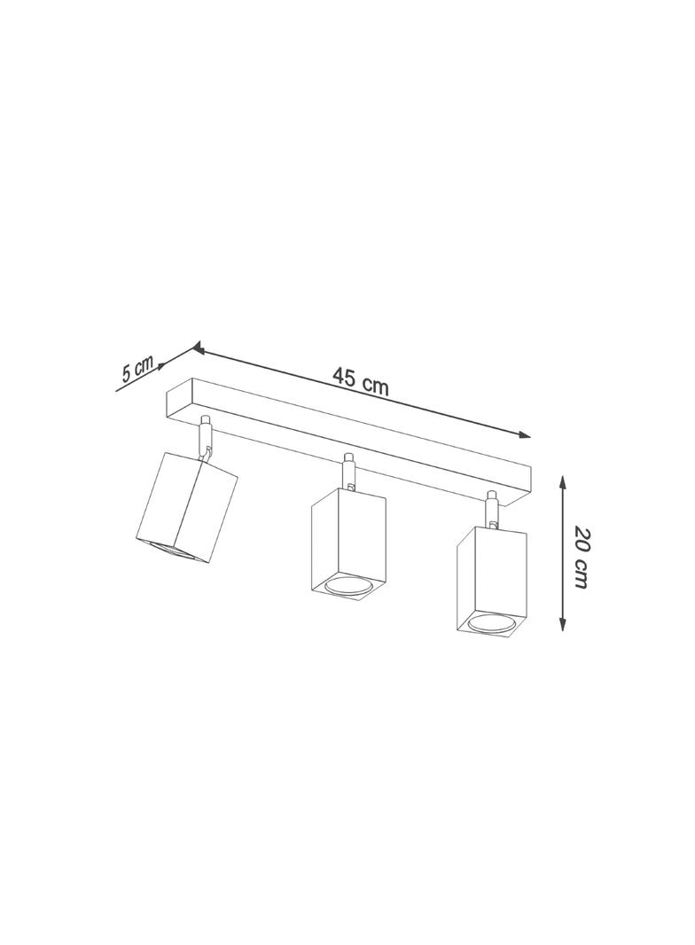 Sollux Plafon KEKE 3 dąb SL.1037