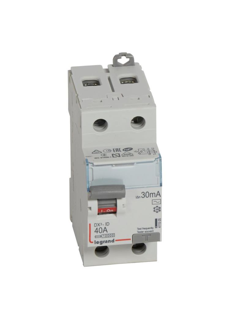 WYŁĄCZNIK RÓŻNICOWOPRĄDOWY P 302 2P 40A 30MA TYP AC SERII DX3, Legrand