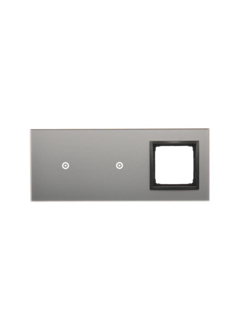 Simon 54 Touch Panel dotykowy S54 Touch 3 moduły 1 pole dotykowe + 1 pole dotykowe + 1 otwór na osprzęt S54 burzowa chmura DSTR3110/72 KONTAKT