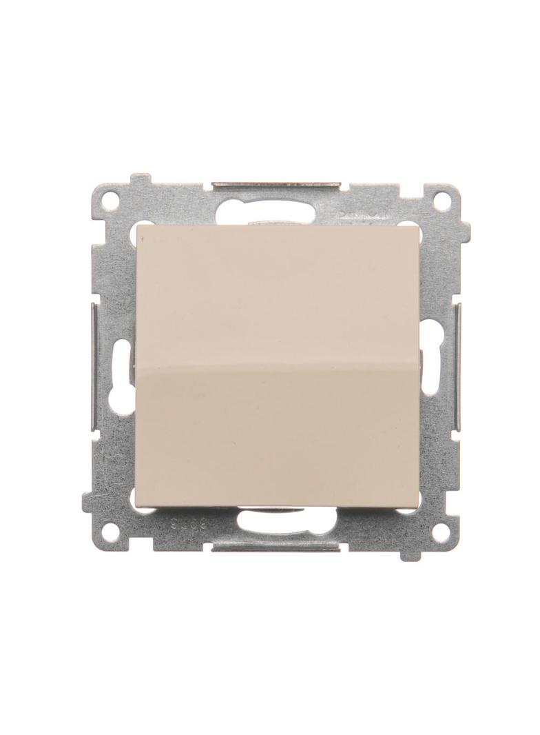 Simon 54 Przycisk pojedynczy zwierny bez piktogramu 10A 250V szybkozłączka kremowy DP1.01/41 KONTAKT