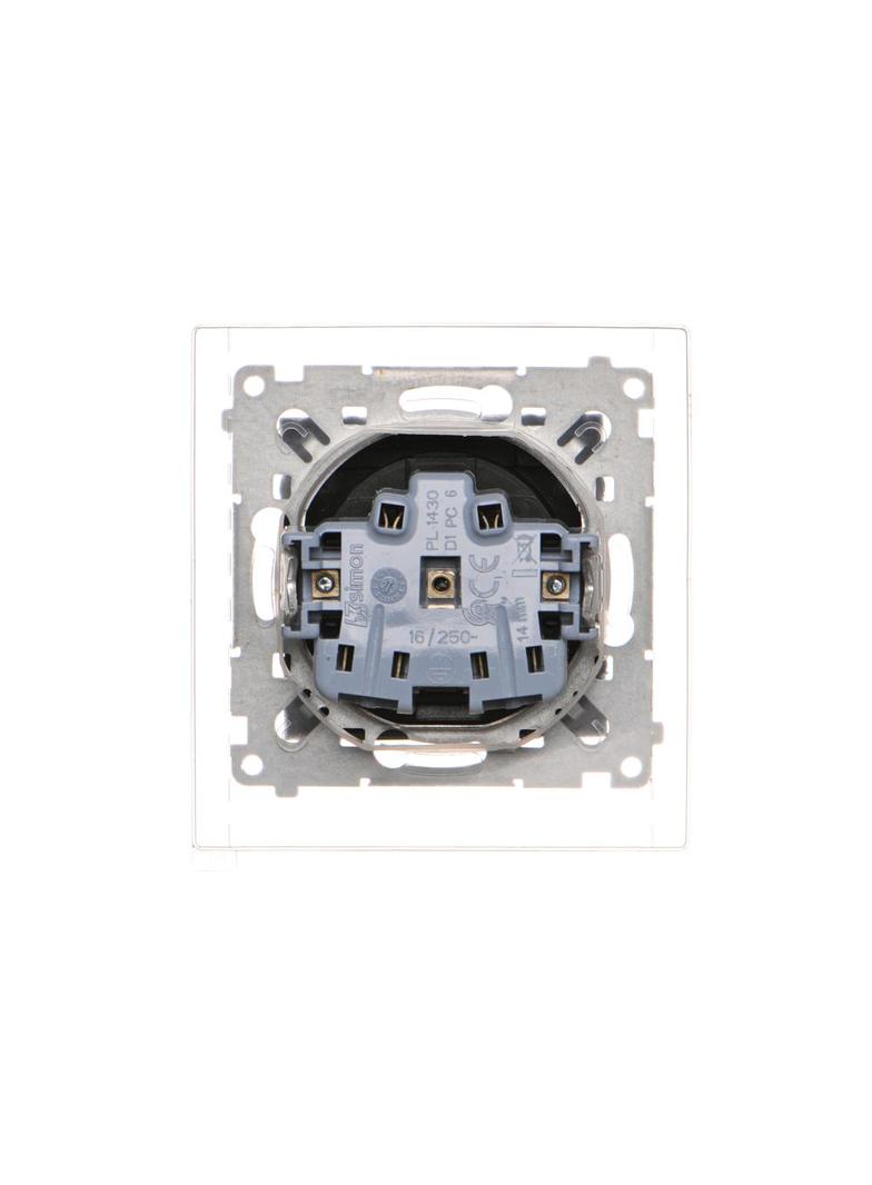Simon 54 Gniazdo wtyczkowe do wersji IP44 Z USZCZELKĄ (moduł) 16A, 250V~, zaciski śr DGZ1BZ.01/49 KONTAKT