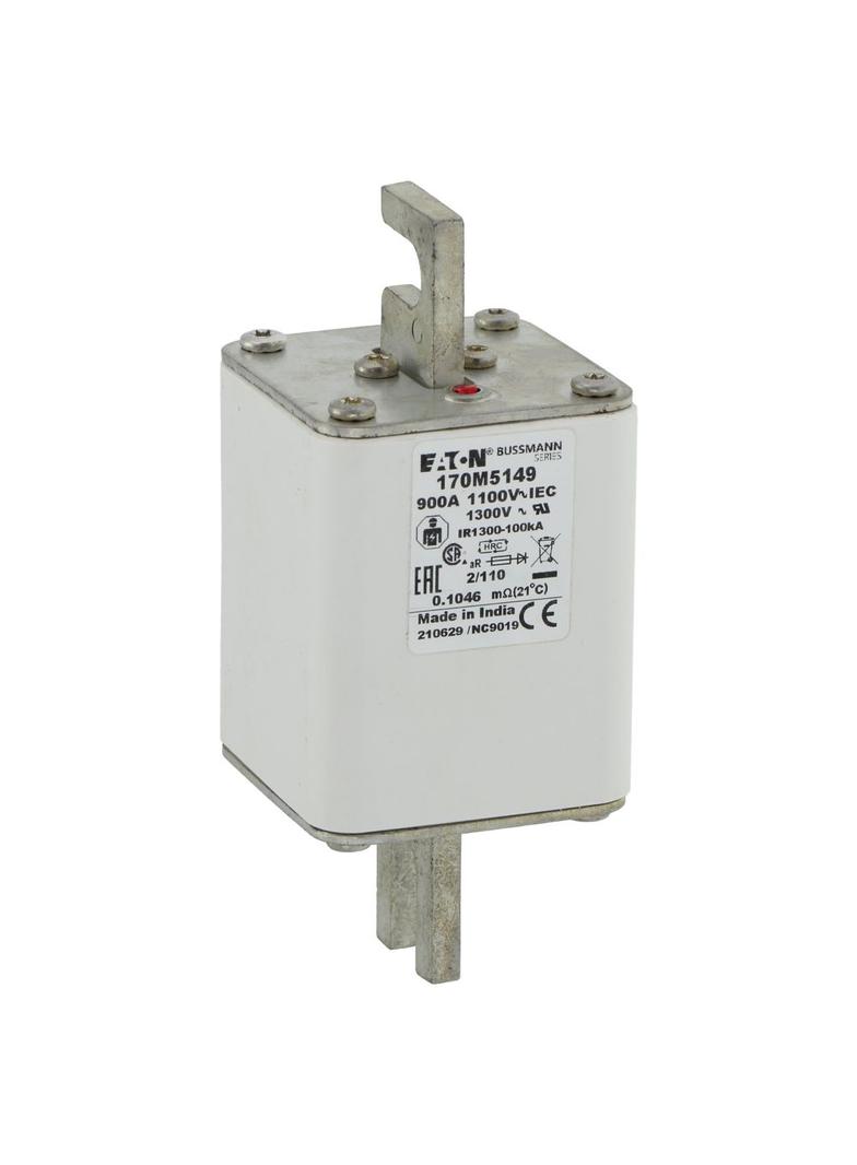 900A 1100V 2/110 aR INDICATOR FUSE Wkładka szybka 900A AC 1100V rozmiar 2 61x75x138 mm aR D 170M5149