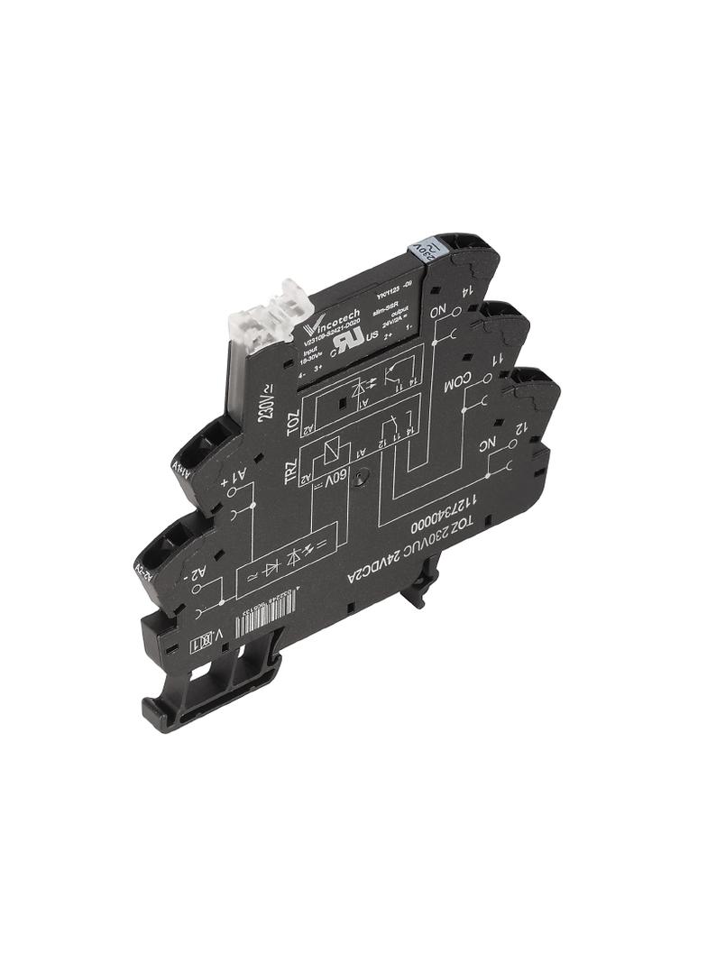 TOZ 48VUC 48VDC0,1A Przekaźnik półprzewodnikowy, 48 V UC ±10 %, Prostownik , 1 zestyk zwierny (Tranzystor bipolarny), 0…48 V DC, 100 mA, złącze sprężynowe /10szt./ 1127070000 WEIDMÜLLER