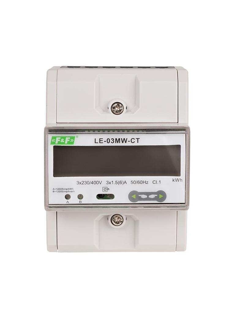 Dwutaryfowy licznik energii elektrycznej 3-fazowy 2-kierunkowy z Modbus RTU do pomairu półpośredniego LE-03MW-CT F&F
