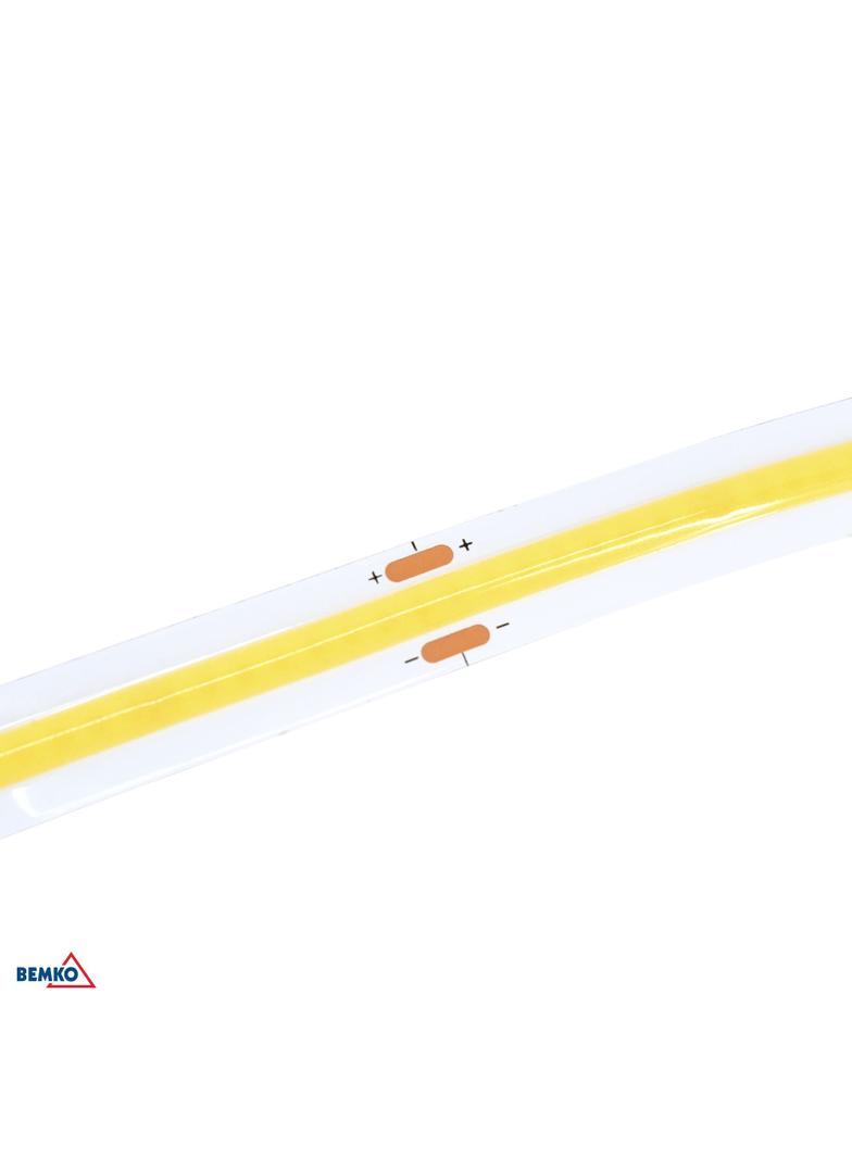 TAŚMA LED PREMIUM 12V DC COB 2400LED/5M 6,5W/1m IP20 3LATA GW. BIAŁA NEUTRALNA