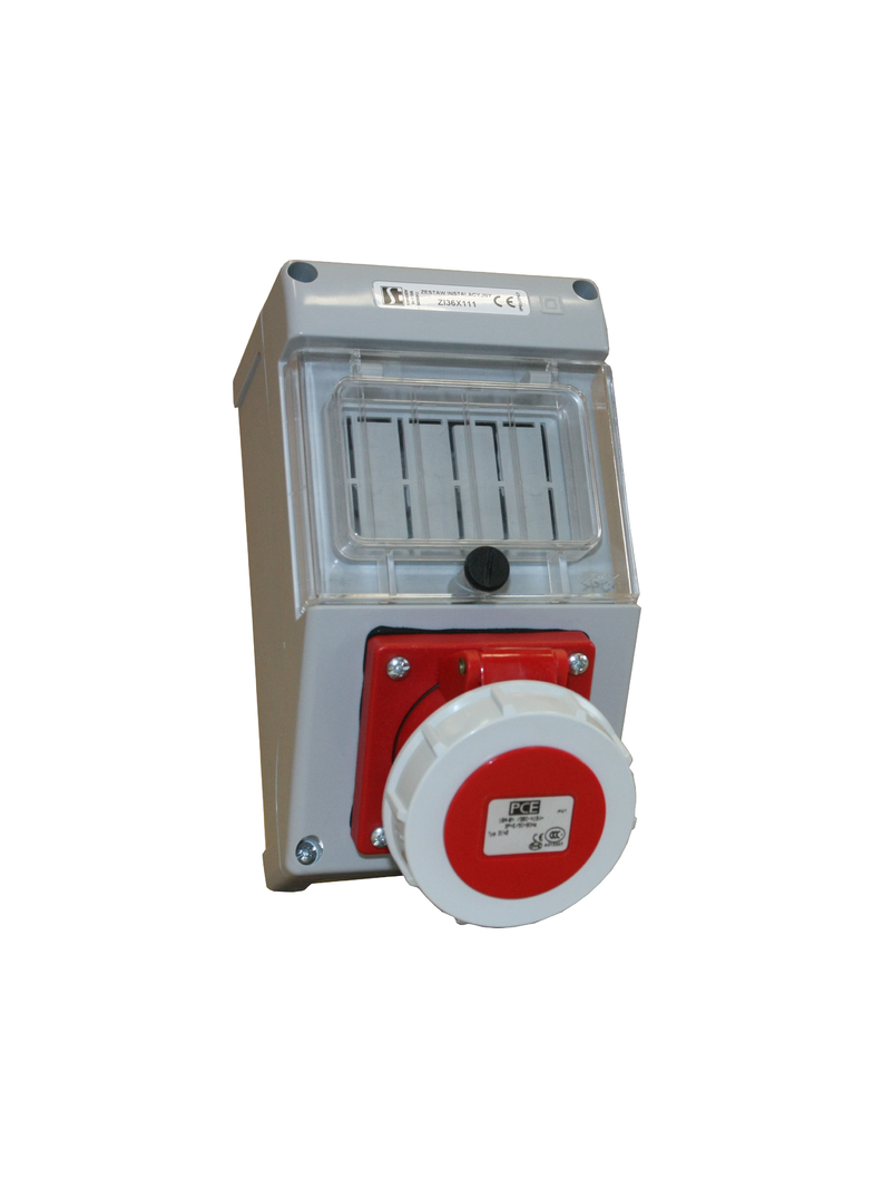 ZESTAW INSTALACYJNY IP65/IP67 BEZ WYŁ.16 A P+N+PE,DŁAWNICA M25