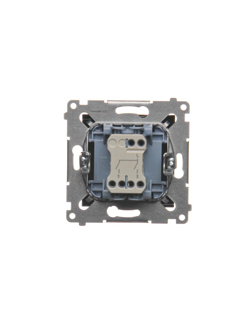 Simon 54 Łącznik świecznikowy 10A 250V szybkozłączka czarny DW5.01/49 KONTAKT