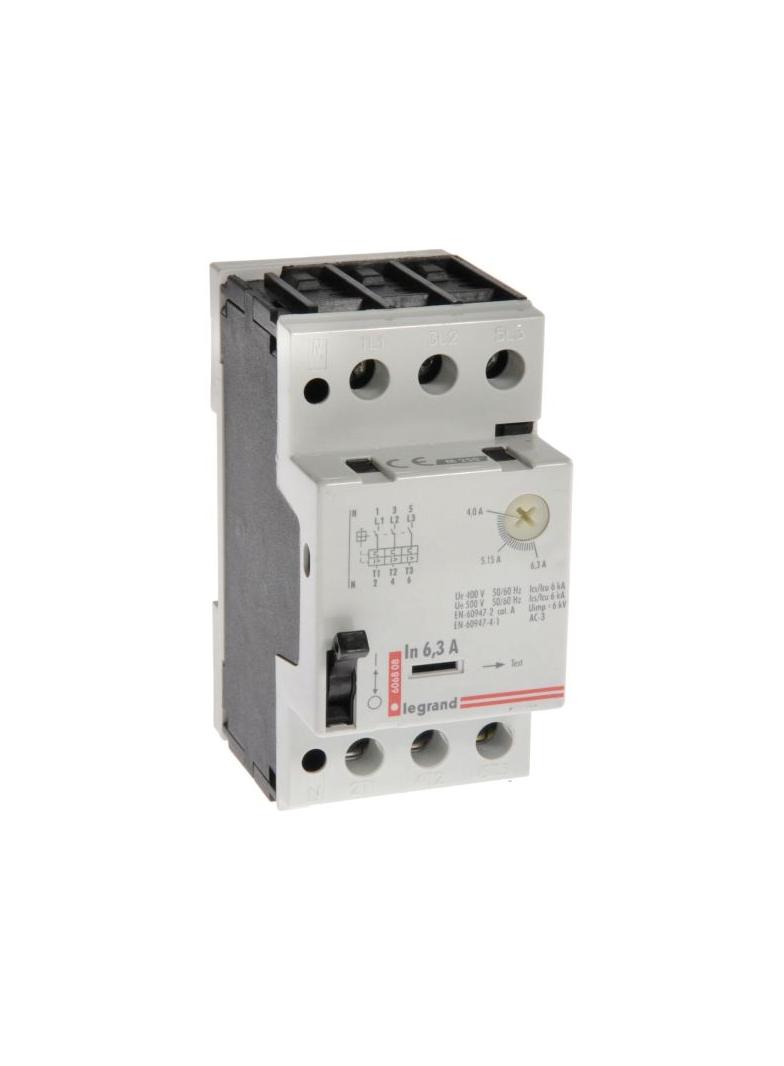Wyłącznik Silnikowy 3P 2,5Kw 4-6,3A M 250 6,3 606808 LEGRAND