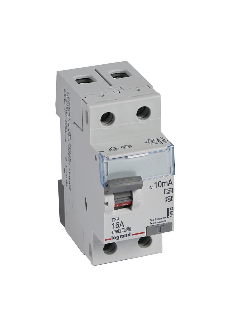 Wyłącznik Różnicowoprądowy P 302 2P 16A 10Ma Typa TX3 411552 LEGRAND