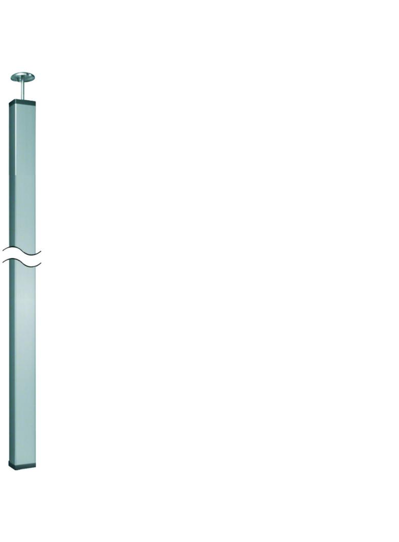 tehalit.DA200 Kolumna jednostronna DA200-80 z mechanizm rozporowym H=2,5-2,8m aluminium DAS802500ELN HAGER