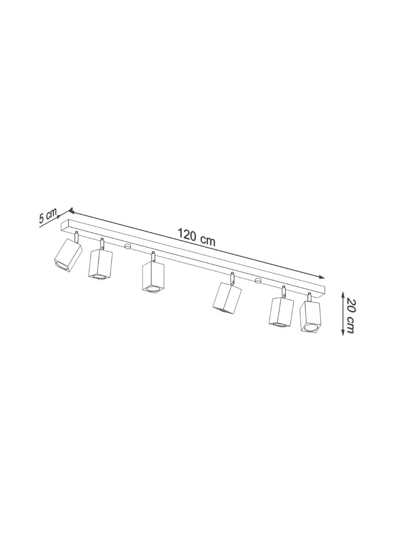 Sollux Plafon KEKE 6 dąb SL.1039