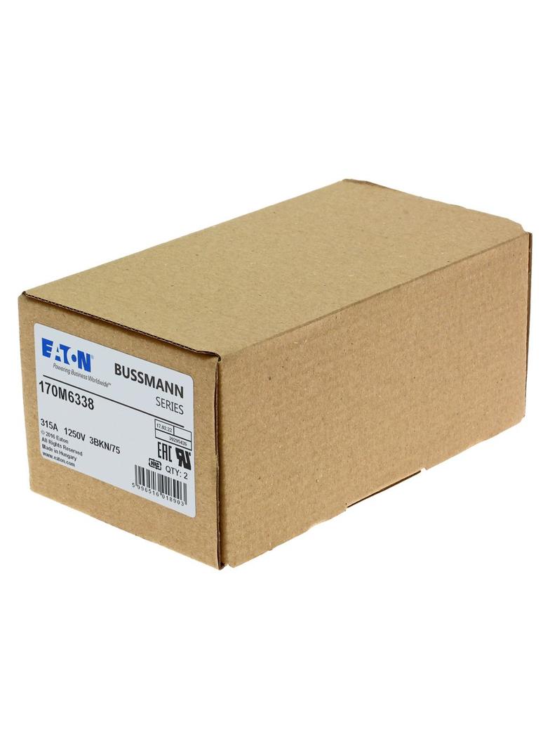 FUSE 315A 1250V 3BKN/75 AR CU Wkładka szybka 315A AC 1250V rozmiar 3 76x92x76 mm aR IEC UL 170M6338