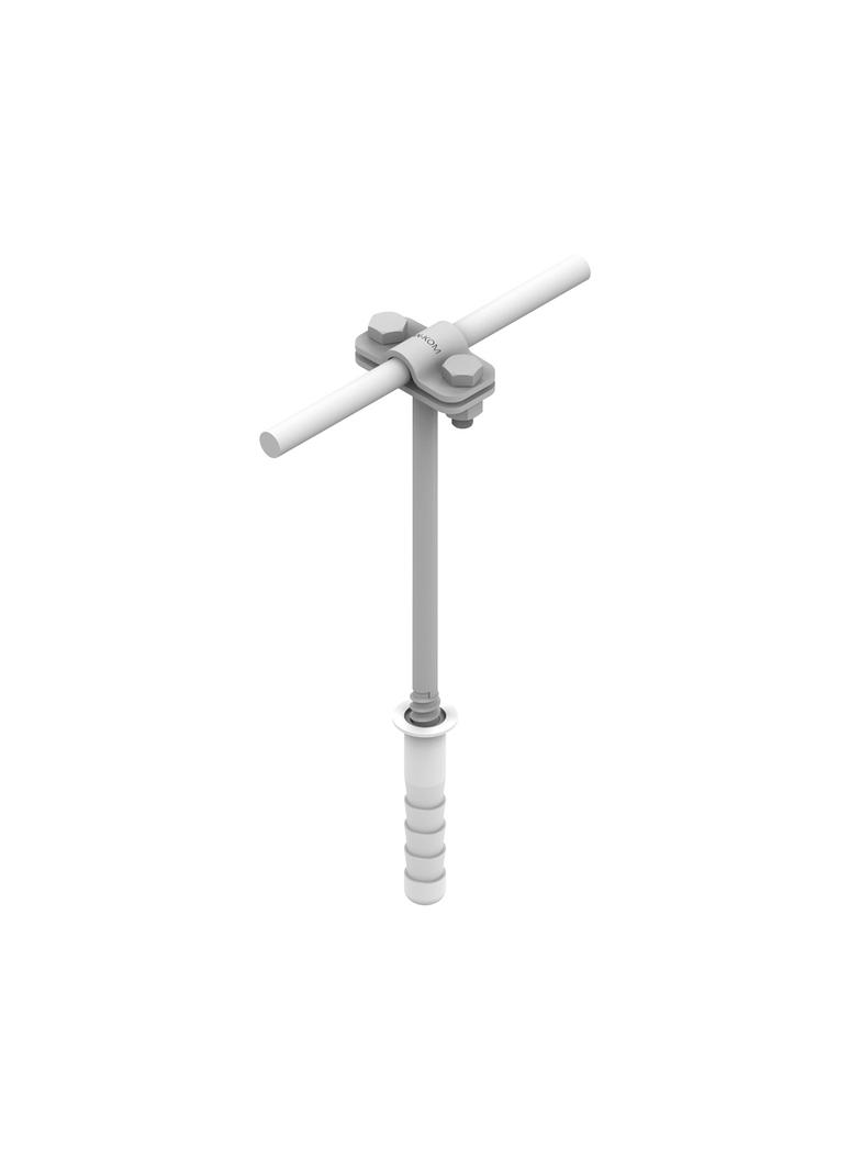 AN-40C/OG/, Uchwyt wkręcany z kołkiem rozporowym Z-Śruba, M12 L=12cm, B=25mm ocynkowany ogniowo